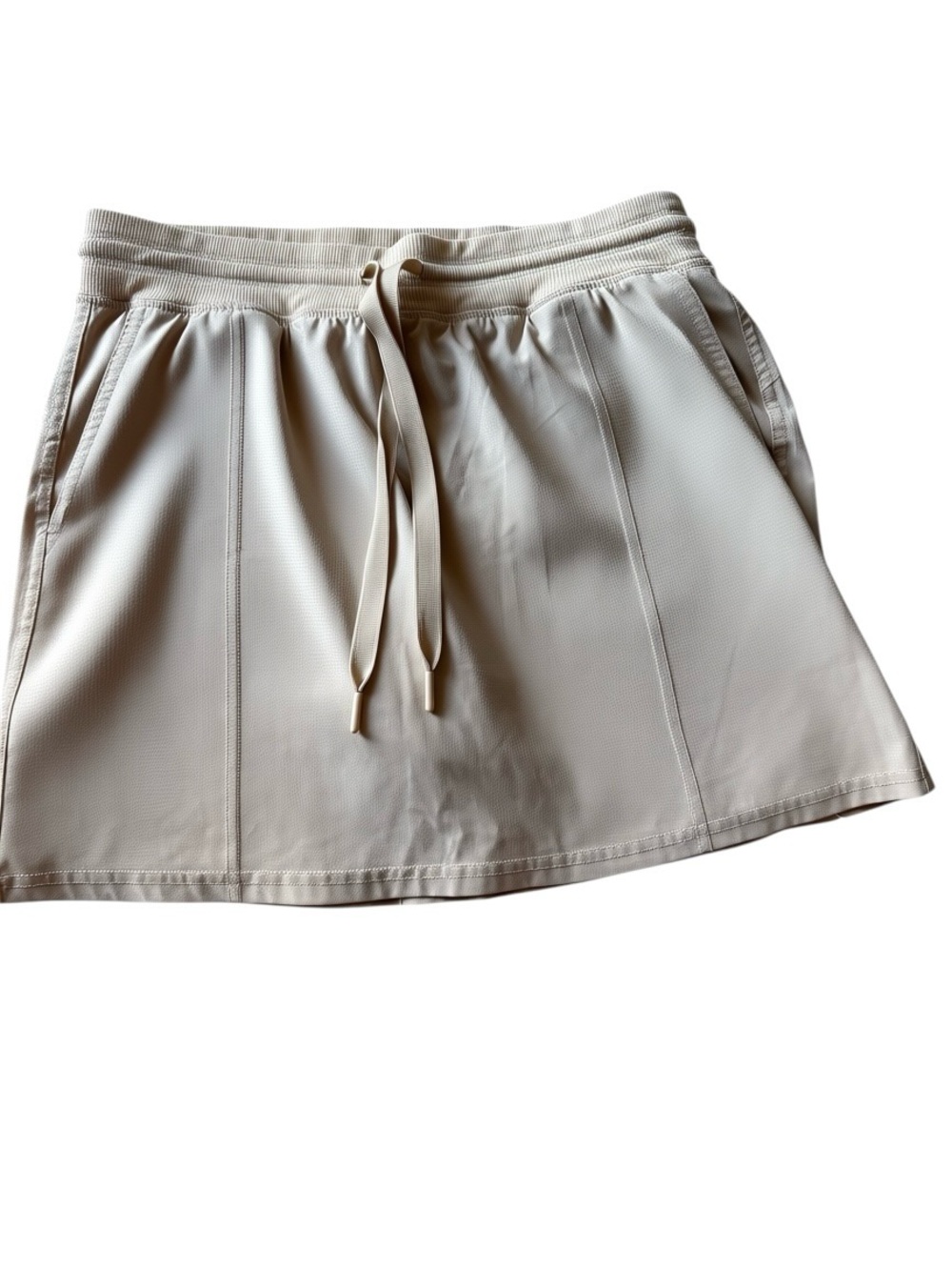 Jockey Tan Golf/Tennis Athletic Skort with Pockets Elastic Waist Size Small